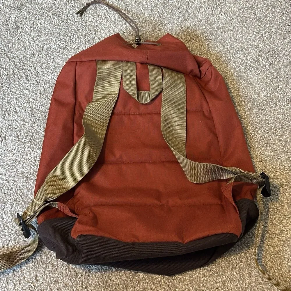 Rare Vintage Filson Backpack Rucksack Rusted Red Wool Pouch & Gorge Patch NWOT